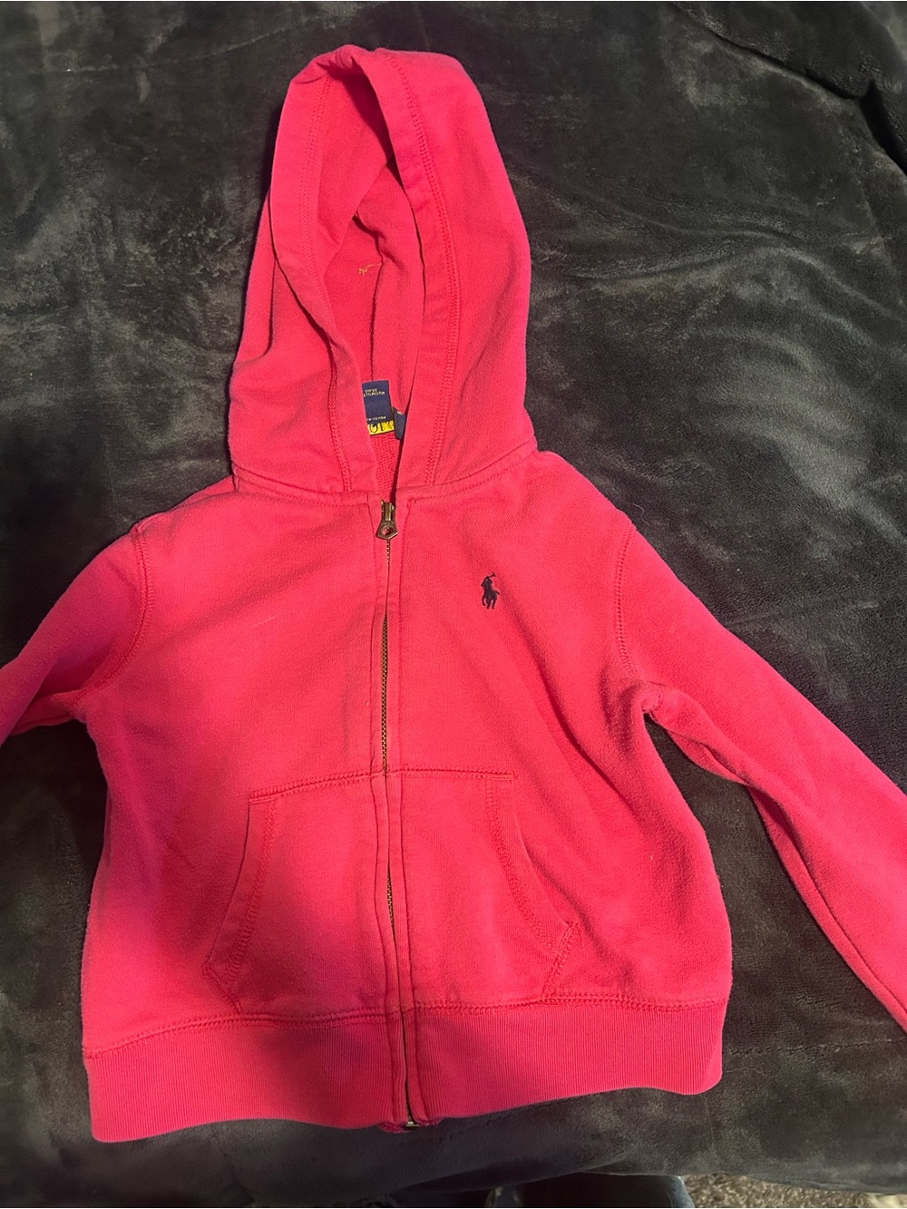 Polo by Ralph Lauren Bright Pink Zip Hoodie